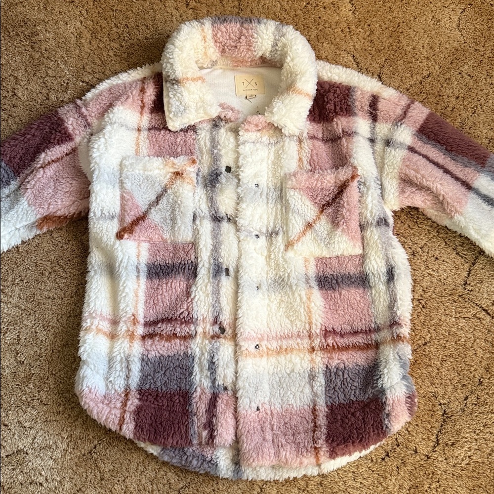 Plaid Sherpa Jacket Size Small